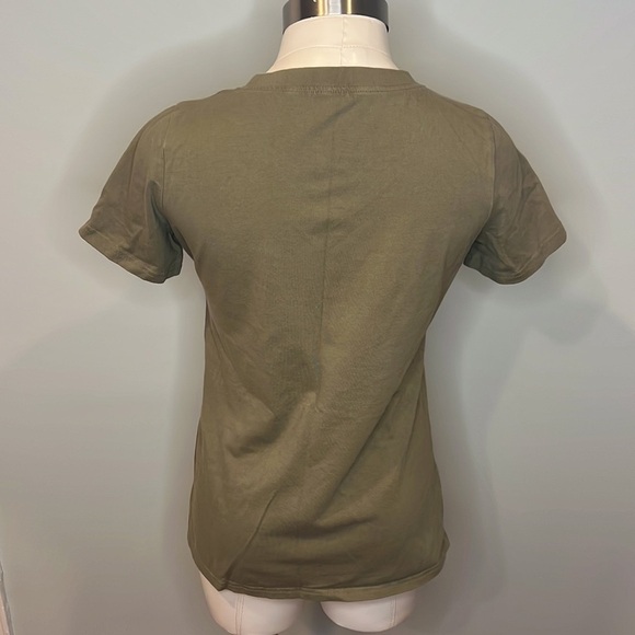 Women's Summer Short Sleeves V Neck T Shirt with Leopard/Sequin Print Po… - Picture 8 of 9